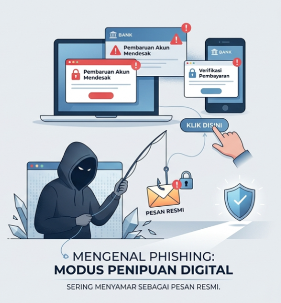 Mengenal Phishing: Modus Penipuan Digital yang Sering Menyamar sebagai Pesan Resmi
